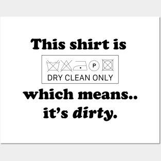 Mitch Hedberg - dry clean only (black print) Posters and Art